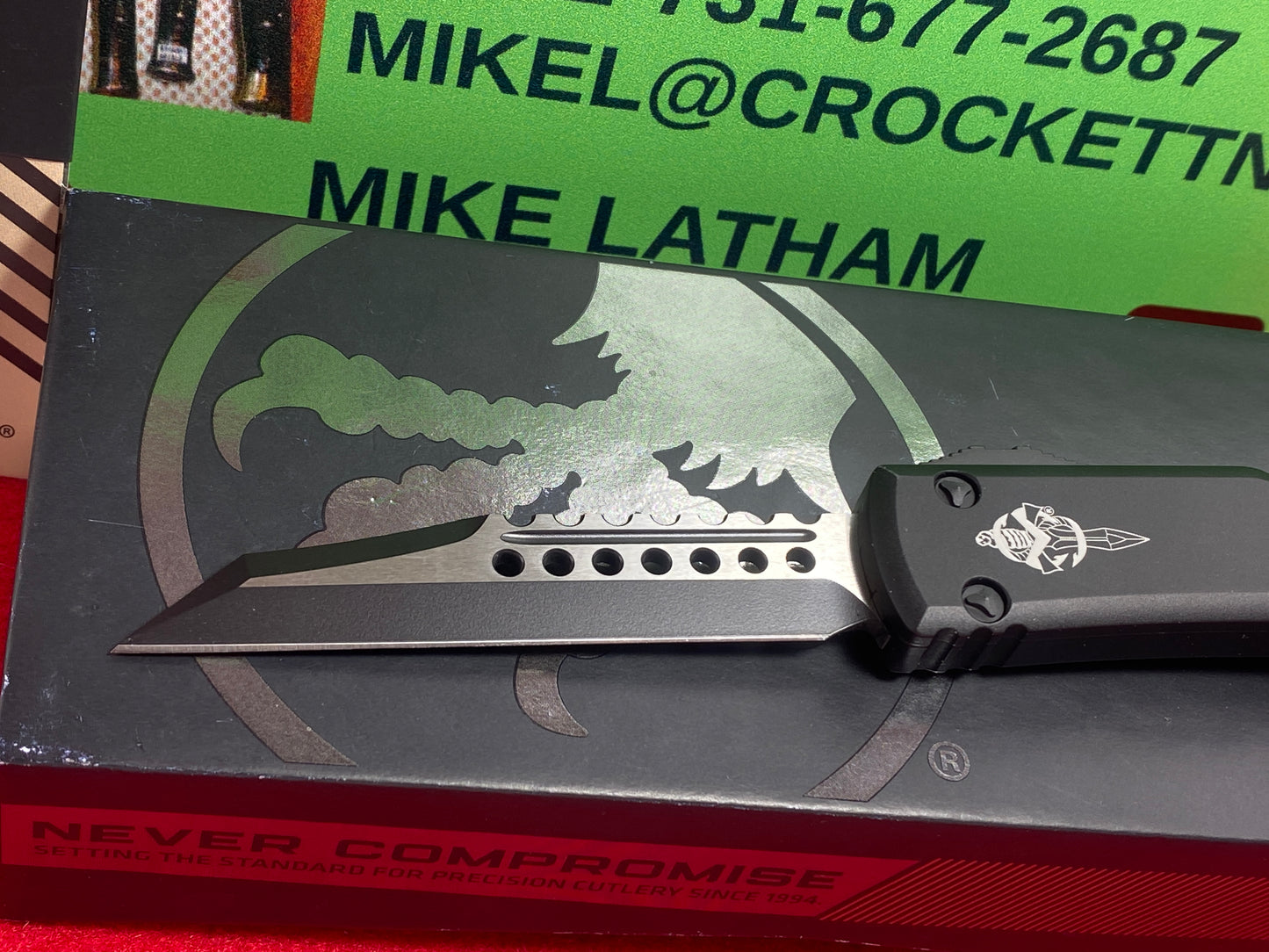 MICROTECH ULTRATECH WARHOUND 09/2023 S/N 2907 SIGNATURE SERIES 119W-1 TS TACTICAL AUTOMATIC KNIFE