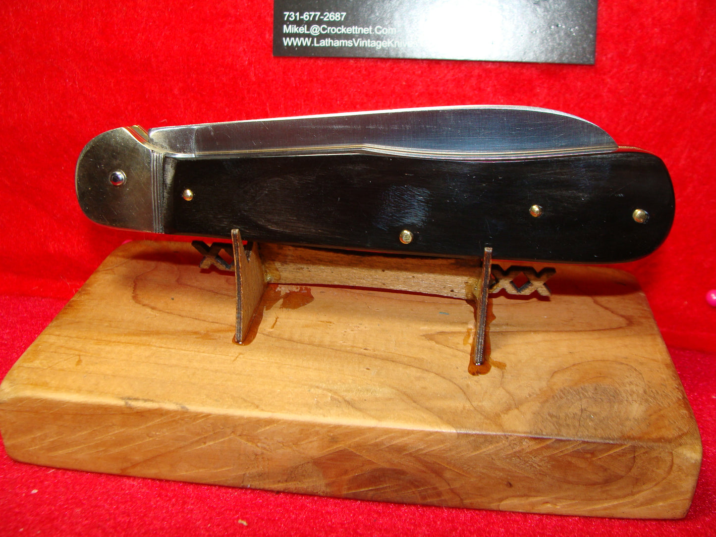 HUBERTUS SOLINGEN GERMANY 2005 LEVER AUTOMATIC 13.5 CM GERMAN AUTOMATIC KNIFE BUFFALO HORN HANDLES