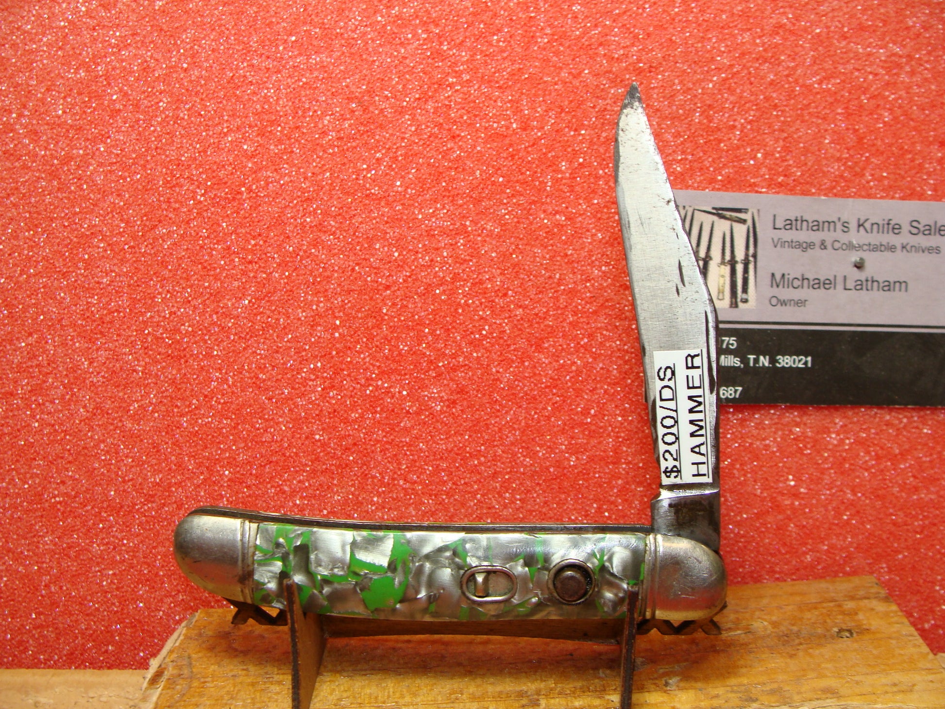 Vintage Hammer Brand 2 Blade Folding Pocket Knife Pat 2170537