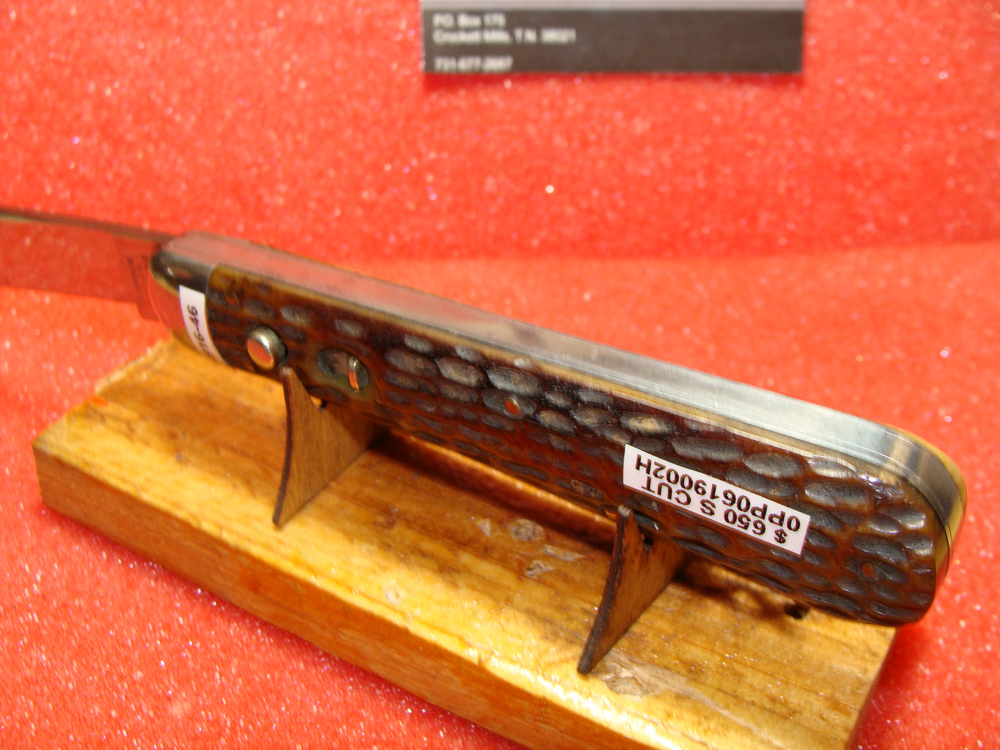SCHRADE CUTLERY CO. WALDEN N.Y 1916-46 VINTAGE AMERICAN AUTOMATIC KNIFE 4 7/8" HUNTER BROWN BONE HANDLES