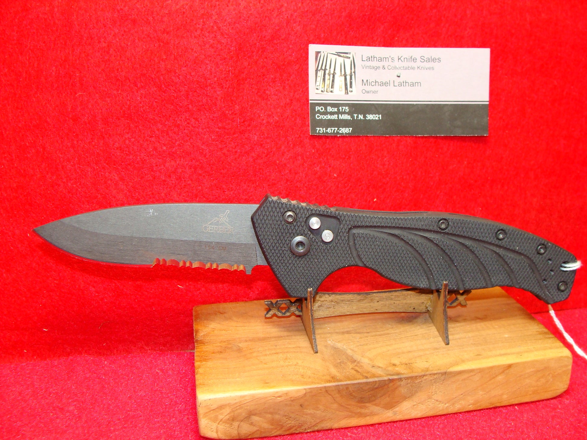 GERBER EMERSON DESIGN USA 1990-98 TACTICAL AUTOMATIC KNIFE 6061-T6