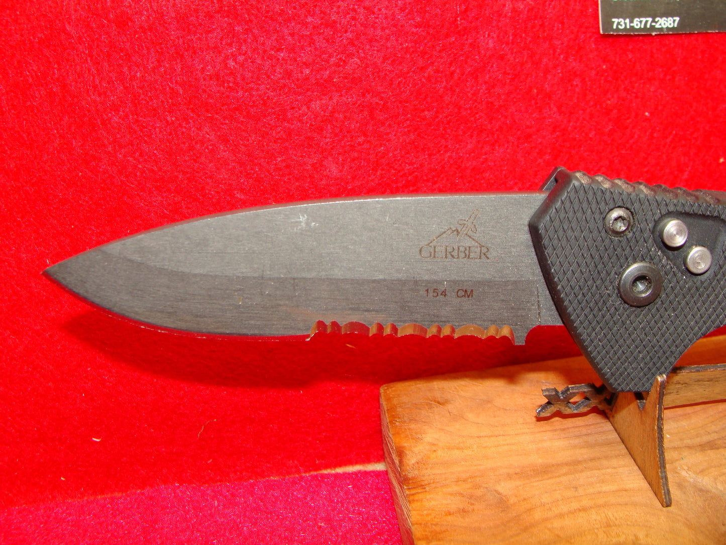 GERBER EMERSON DESIGN USA 1990-98 TACTICAL AUTOMATIC KNIFE 6061-T6 ALUMINUM HANDLES