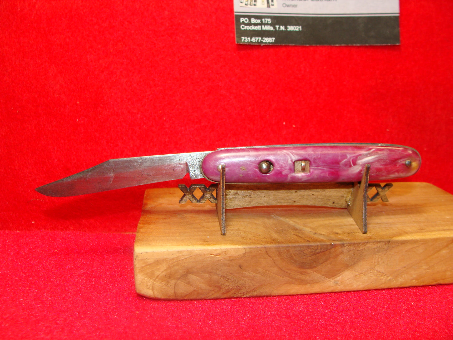 Sold at Auction: VINTAGE SHUR SNAP COLONIAL SWITCHBLADE KNIFE
