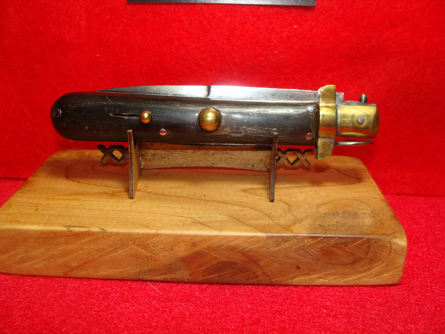 UNSTAMPED "STERILE" FROSOLONE ITALY 1920-30 PICK LOCK ITALIAN AUTOMATIC KNIFE BUFFALO HORN HANDLES