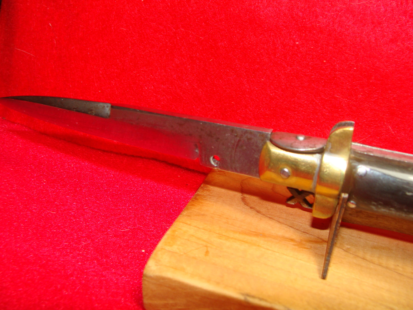 UNSTAMPED "STERILE" FROSOLONE ITALY 1920-30 PICK LOCK ITALIAN AUTOMATIC KNIFE BUFFALO HORN HANDLES