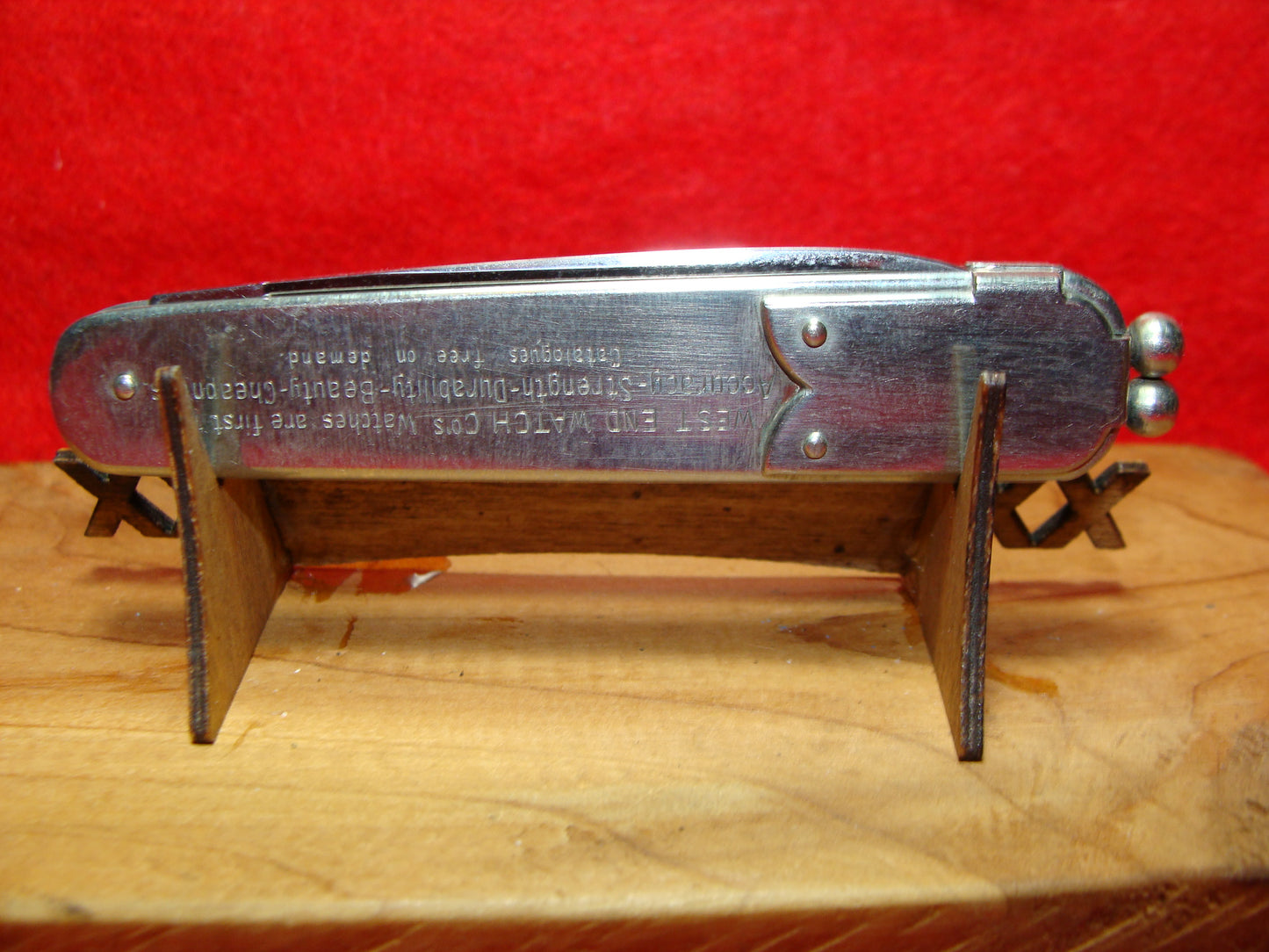 HENRY KAUFMAN GERMANY 1925-36 BODY RELEASE PURSE CLASP GERMAN AUTOMATIC KNIFE ALL METAL SALESMAN MODEL