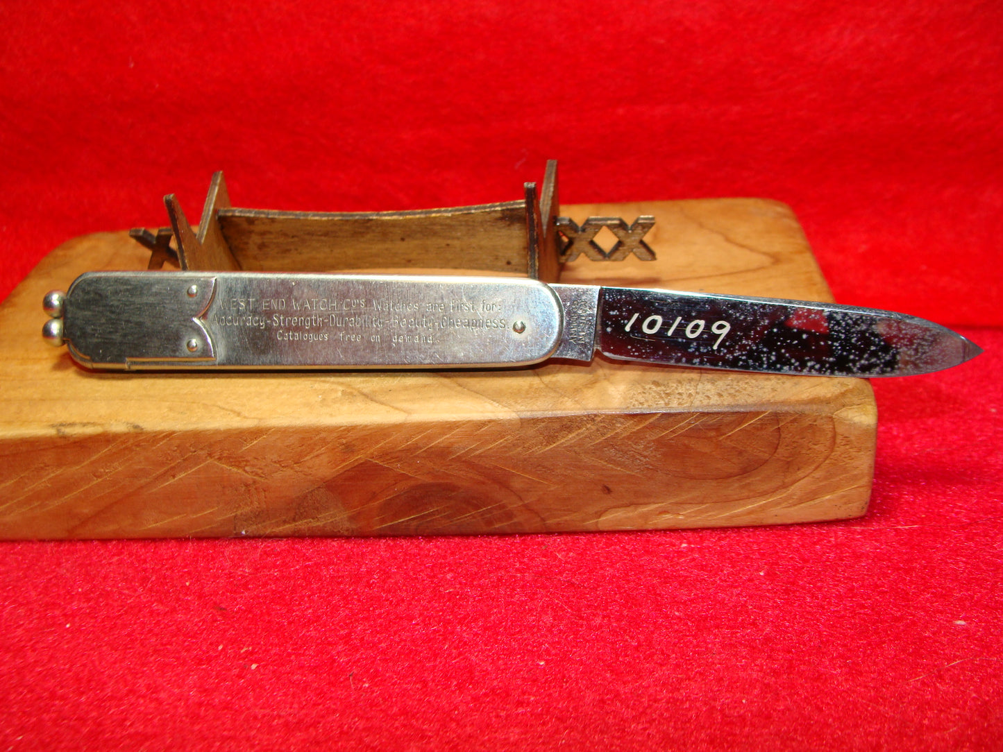 HENRY KAUFMAN GERMANY 1925-36 BODY RELEASE PURSE CLASP GERMAN AUTOMATIC KNIFE ALL METAL SALESMAN MODEL