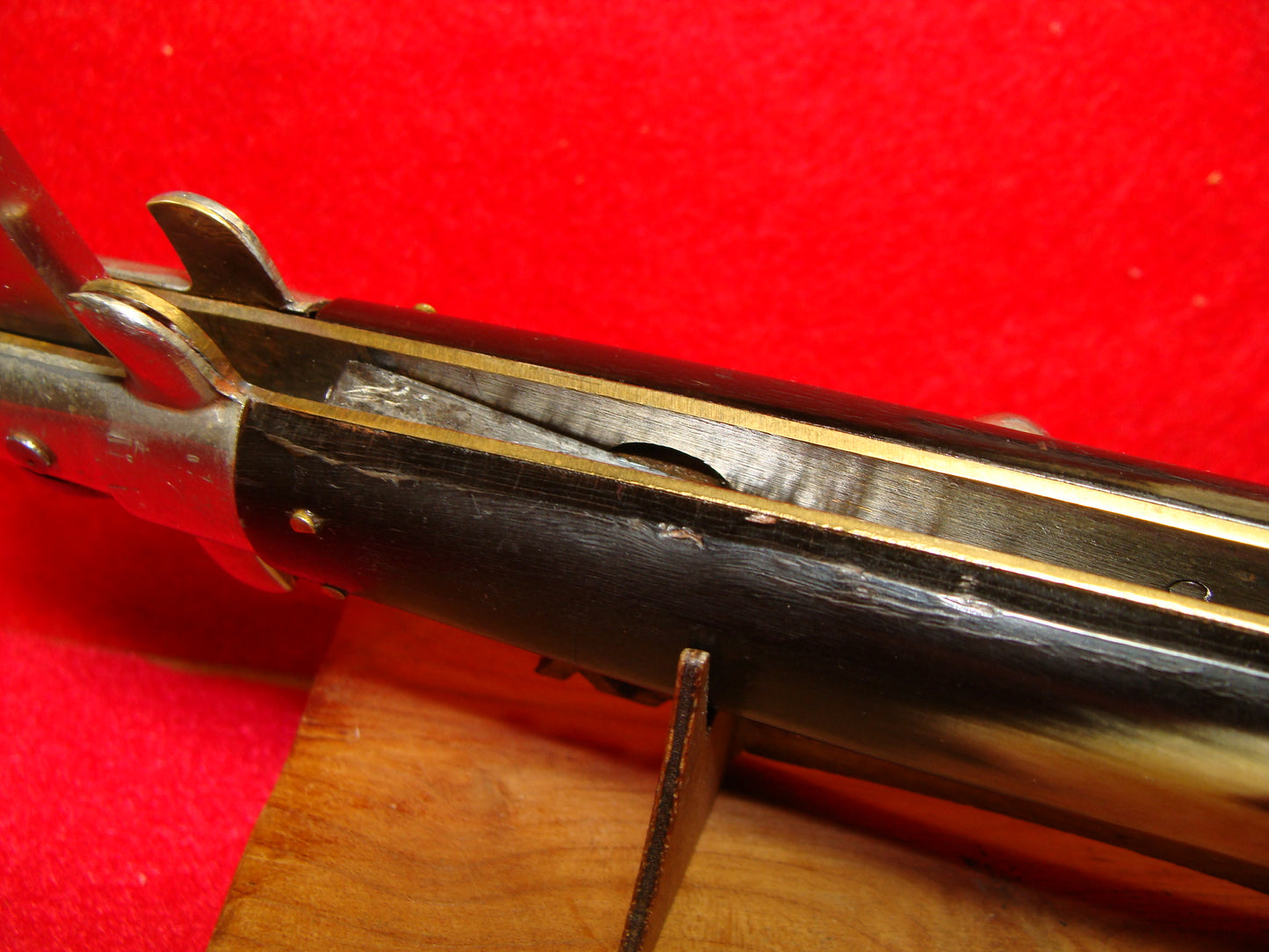 ROSTFREI ITALY 1962-68 STILETTO TRANSITION SWIVEL BOLSTER 33 CM ITALIAN AUTOMATIC KNIFE BRAZILIAN HORN HANDLES