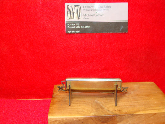 BREVETT ITALY STAINLESS NOVELTY BODY RELEASE ITALIAN AUTOMATIC KNIFE ALL METAL HANDLES