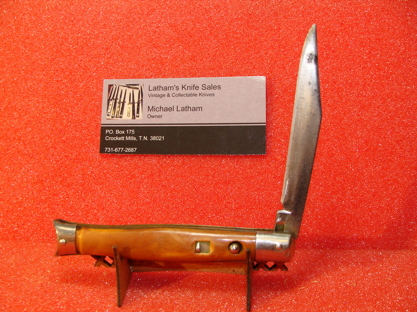 SHUR SNAP COLONIAL KNIFE CO. 1926-56 VINTAGE AMERICAN AUTOMATIC KNIFE –  Latham's Vintage Sales
