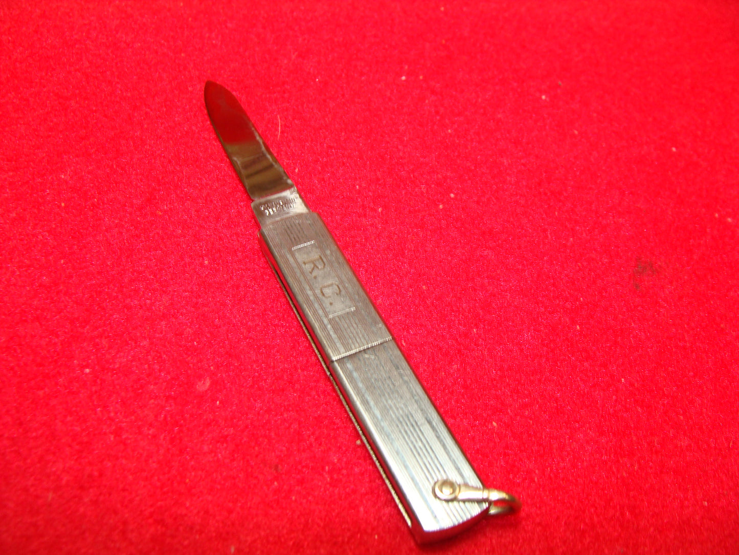 HY KAUFMAN GERMANY 1960-68 SMALL PEN KNIFE BODY RELEASE GERMAN AUTOMATIC KNIFE ALL METAL