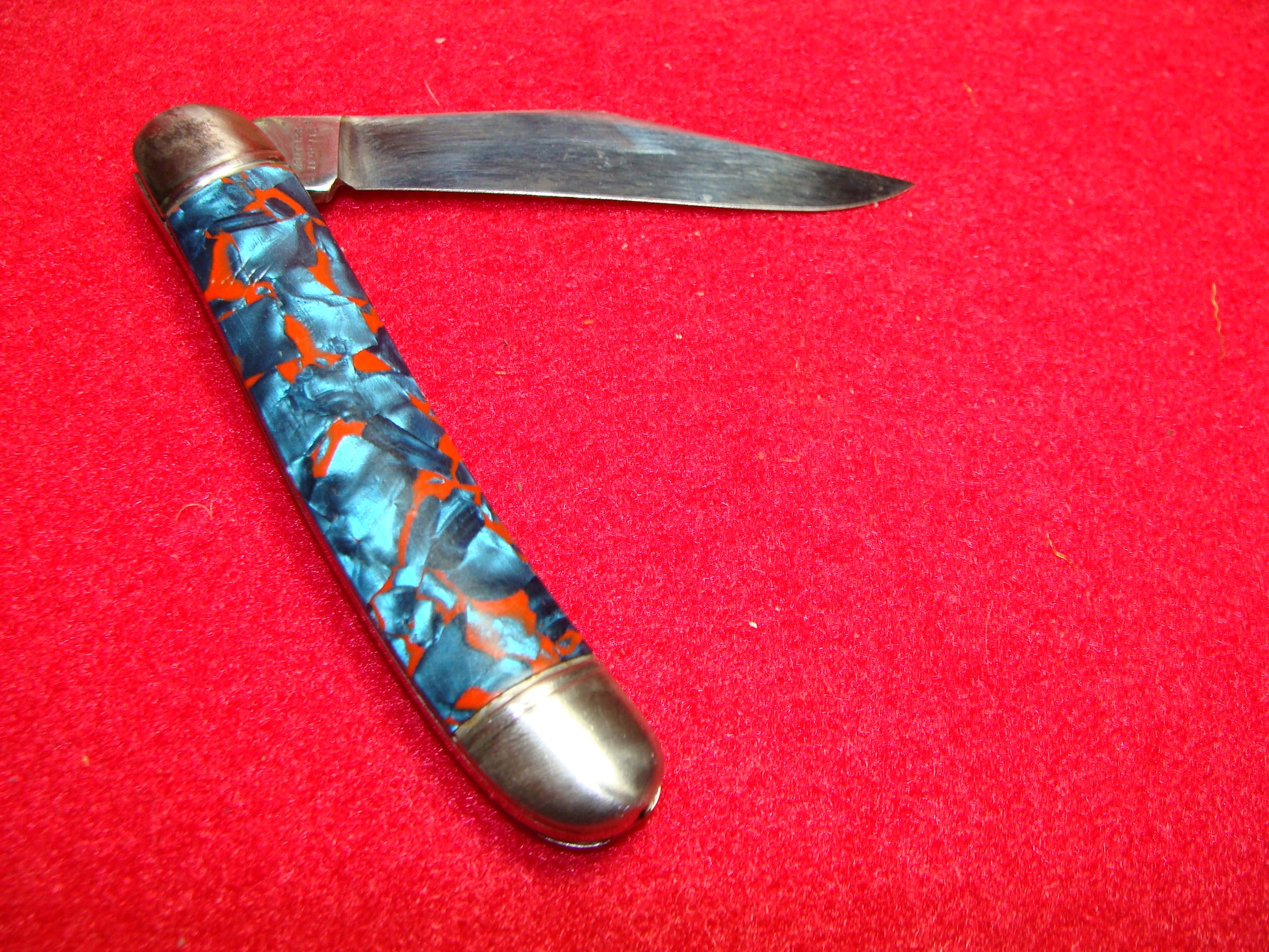 Vintage HAMMER BRAND USA JM-687 AC Serpentine Stockman Pocket Knife  1945-1955