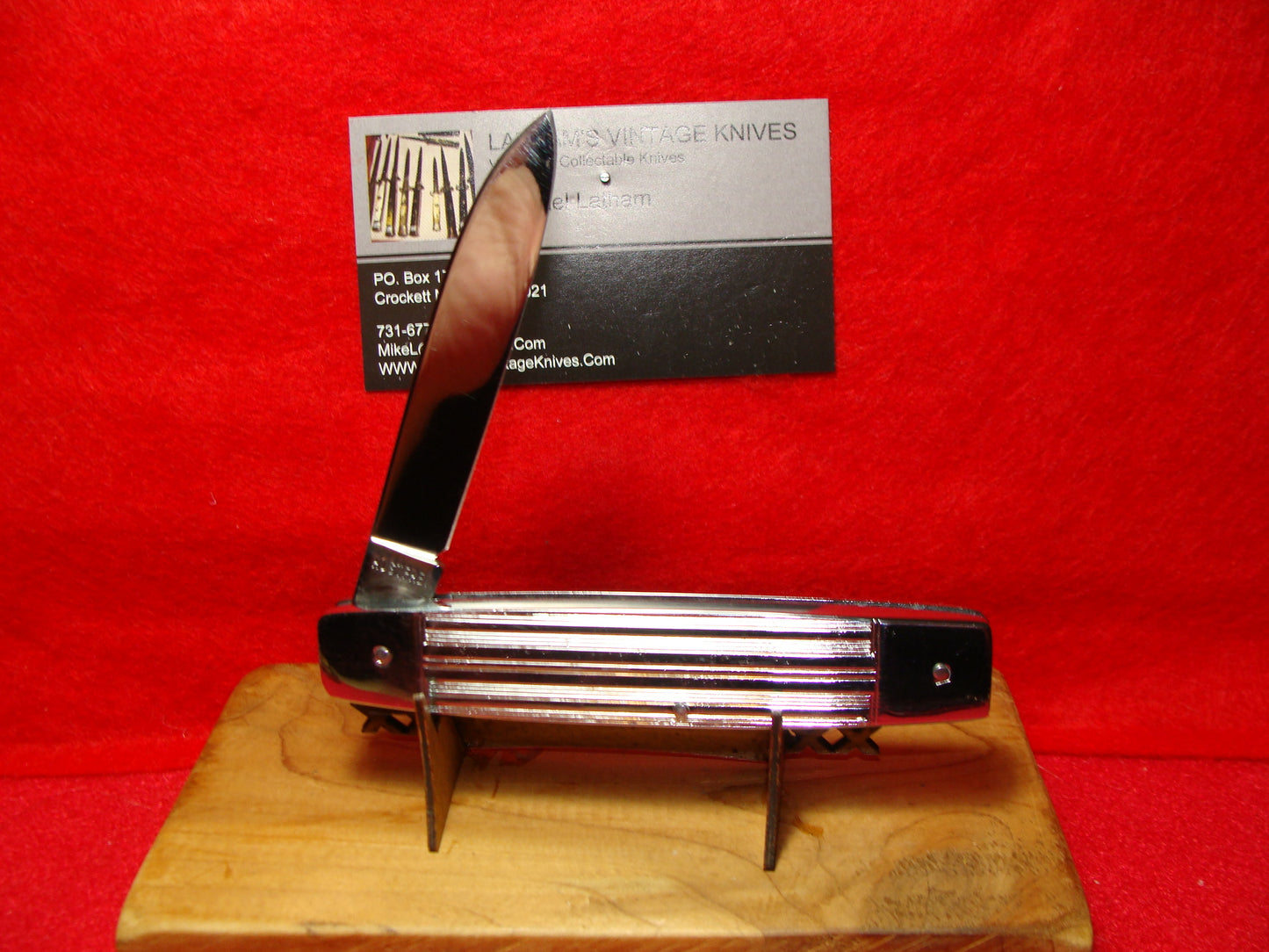 BONSA ROSTFREI SOLINGEN GERMANY 1965-72 LEVER AUTOMATIC PCRCNA #6 GERMAN AUTOMATIC KNIFE ALL METAL HANDLES