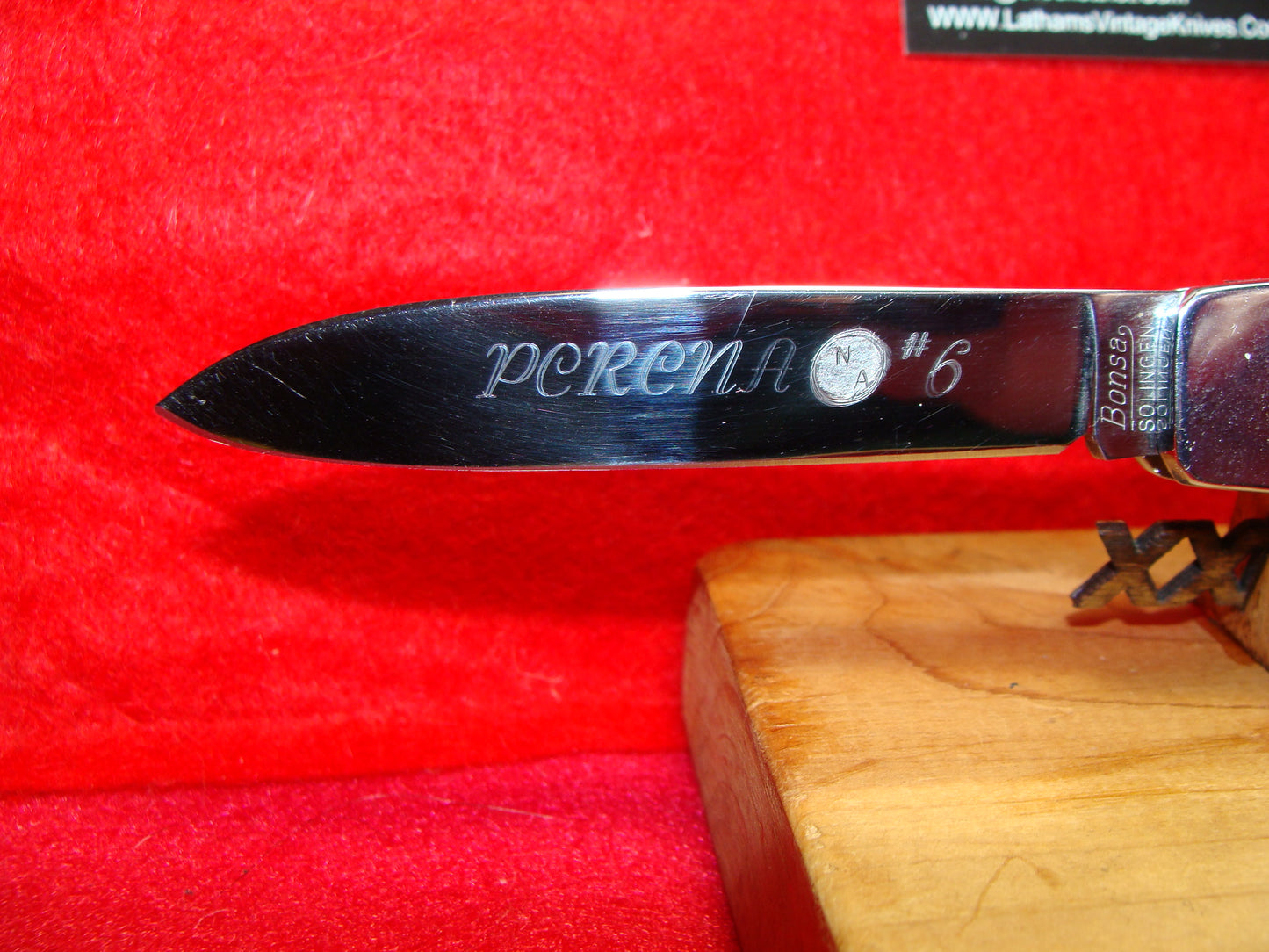 BONSA ROSTFREI SOLINGEN GERMANY 1965-72 LEVER AUTOMATIC PCRCNA #6 GERMAN AUTOMATIC KNIFE ALL METAL HANDLES