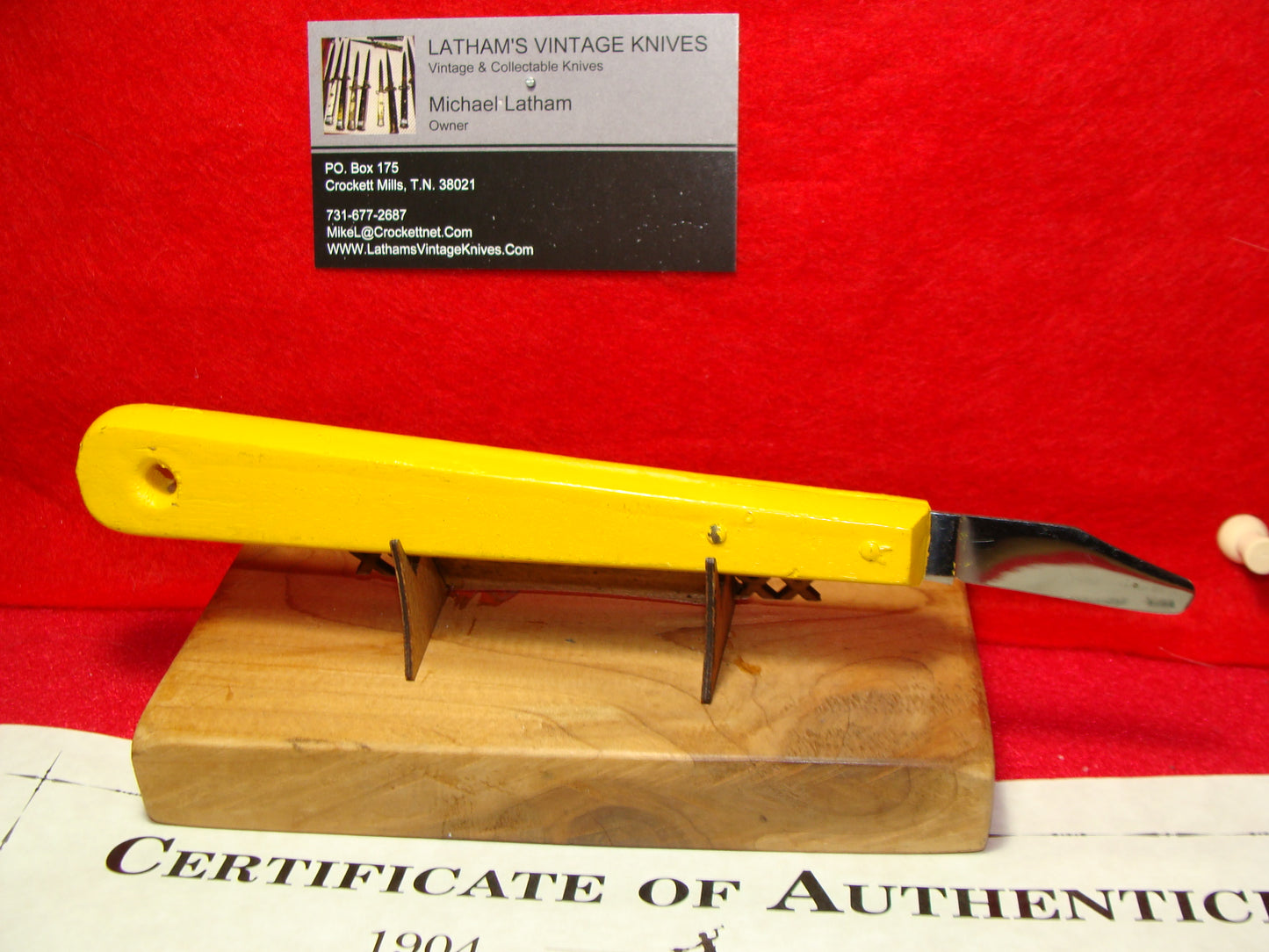 ULSTER USA FLOATING RAFT KNIFE NON AUTOMATIC PART OF THE SCHRADE FACTORY COLLECTION