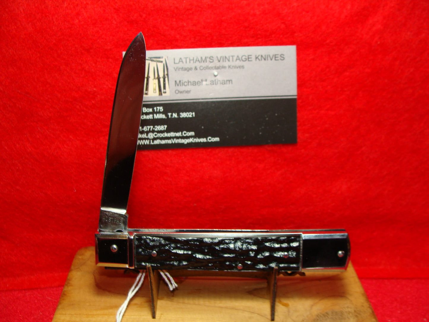 BONSA SOLINGEN GERMANY 1960-72 LEVER AUTOMATIC 11 CM SLIM GERMAN AUTOMATIC KNIFE BLACK IMITATION HANDLES